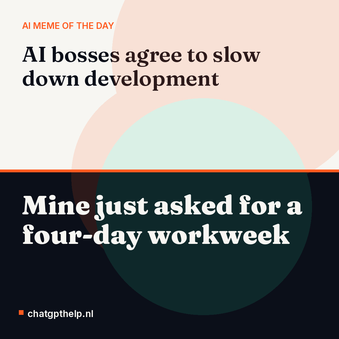 Tech leaders promise to hit the brakes while my AI quietly requests Fridays off.