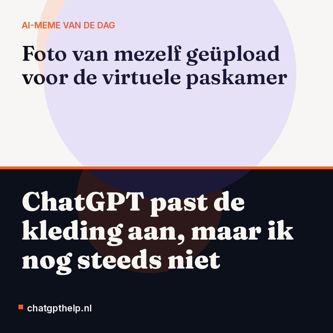 De AI past de outfit perfect op je foto aan, terwijl jij in het echt nog in je pyjama zit.
