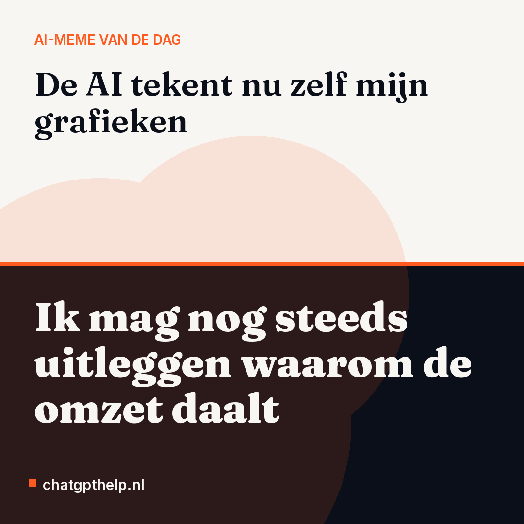 ChatGPT maakt van een simpele vraag meteen een complete grafiek, terwijl de baas vooral het verhaal erachter wil horen.