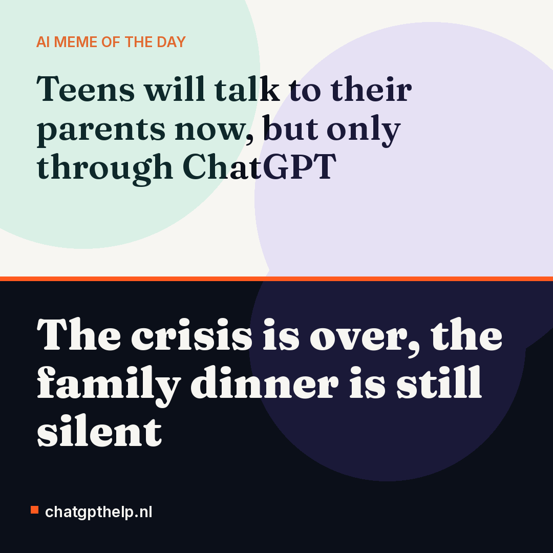 Teens use ChatGPT to communicate with their parents, even when they are in the same room.
